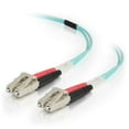thumbnail image 1 of 15m LC-LC 50-125 OM4 Duplex Multimode PVC Fiber Optic Cable - Aqua - 15 Meter, 1 of 1