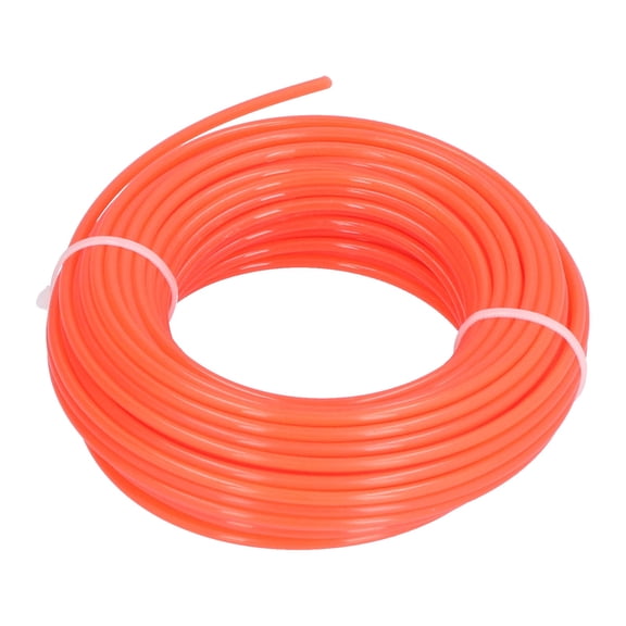 15m Orange Nylon Trimmer Line Cord, 2.7mm Diameter Heavy Duty Grass Cutter String for Lawn Mower Replacement