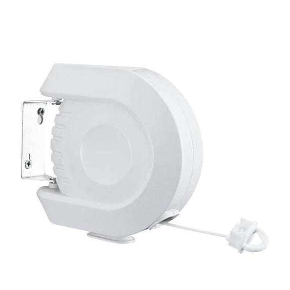 15m Retractable Clothesline Laundry Storage and Organization Portable Telescopic Punch Free Clothes Line White