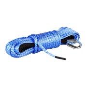 15m Towing Winch Cable Rope String Line Synthetic Fiber 7000LBS For Off Road 4WD Truck Boat SUV Synthetic Winch Towing Rope ,Easy to Carry