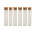 thumbnail image 1 of 15ml 18*80*15mm Transparency Test Tube Glass Bottles With Cork Empty Jars Crafts Clear Bottles Decorative Bottle 50pcs, 1 of 5