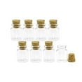 thumbnail image 1 of 15ml 30x40x17mm Mini Transparency Glass Bottles With Cork Empty Jars Crafts Clear Bottles Decorative bottle 6pcs, 1 of 5
