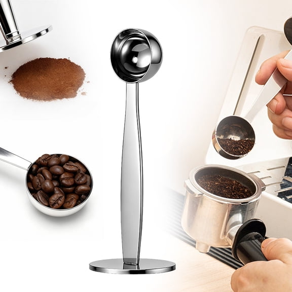 15ml Coffee Measuring Spoon, Stainless Steel Spoon Coffee Grinder Spoon, Baking Spoon Powdered Spoon Seasoning Spoon Multi Function Kitchen Tool for Coffee, Baking, Seasoning, Cooking