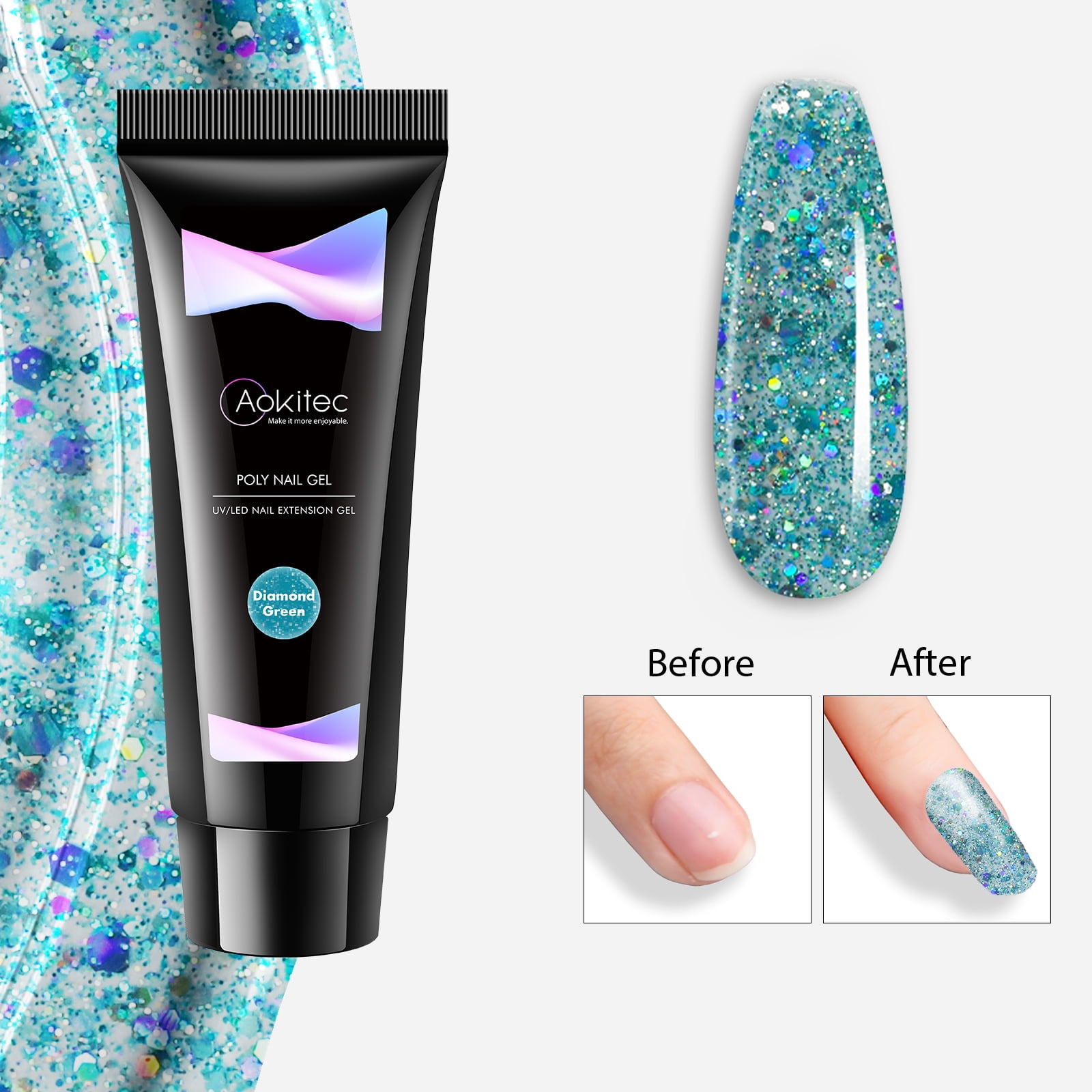 320g Green Nail Liquid Extension Gel Nail Polish Manicure Clear Pink Nail  Tips Quick Extend Soak Off Milky White Nail Art Gel - Nail Gel - AliExpress