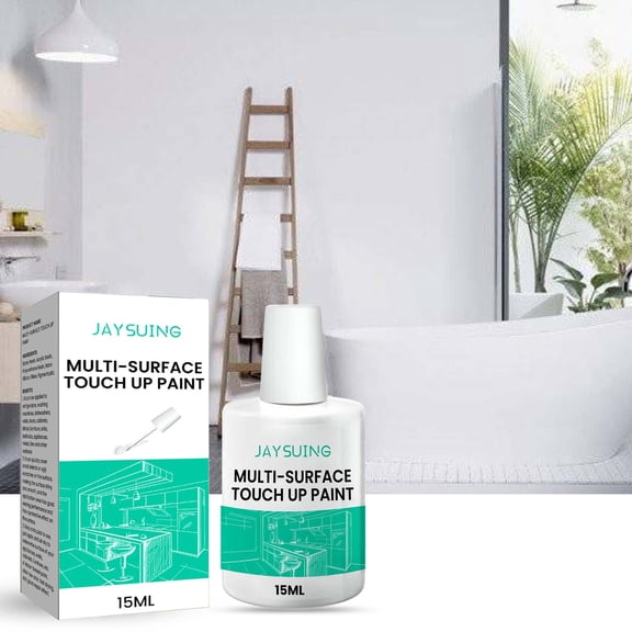 15ml Multi-Surface Repainting Paint Graffiti Cover Up, Waterproof Odorless Strong Adhesion, Quick Defect Covering, for Wall Appliance Furniture Metal Tile Scratch Repair
