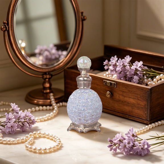 15ml Vintage Glass Perfume Bottle, Rhinestone Decorative Glass Perfume Atomizer,Refillable Dispenser Bottle for Perfumes, Toners, Essential Oils