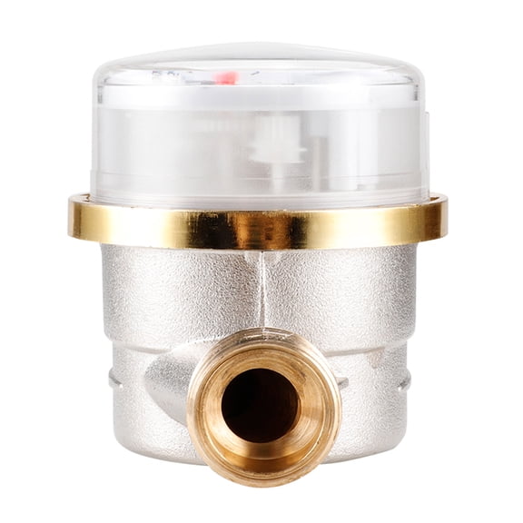 15mm 1/2 inch Cold Water Meter Read of Cubic Flow Meter 360 Adjustable Rotary Counter Water Measuring Meter 0.0001 ,Clear Reading