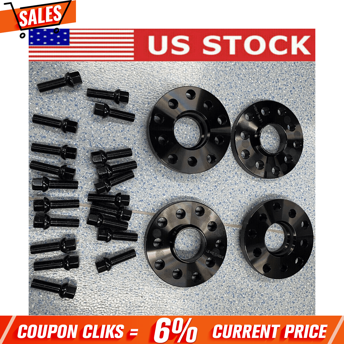 Maxeoffroad 20mm Hubcentric Wheel Spacers – 4pcs – 5x100 / 5x112 – 57.1mm Bore – VW Audi-1130235