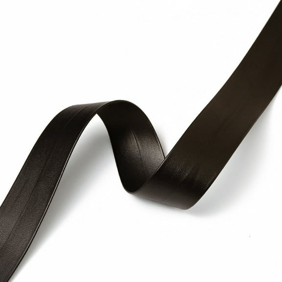 15mm (5/8") Fold Over polyurethan faux Leather Trim, 4-Yards, TR-12190 (Dark Brown)