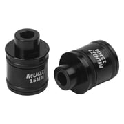 15mm to 9mm Bicycle Thru-Axle Quick Release Adapter, CNC Aluminum Alloy Hub Reducer for Mountain Bike and Road Bike Wheels, Lightweight for Fork Frame Compatibility Kit Black