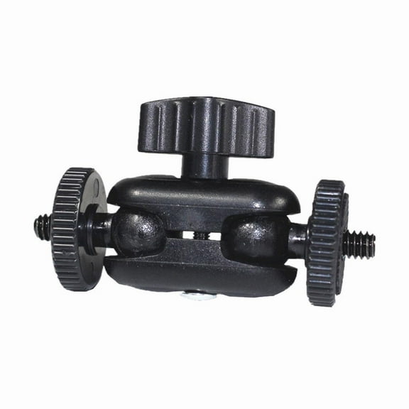 15mm Double Ball Head Magic Arm ABS Mini Mount for Phone Camera GoPro Microphone 360 Rotation Adjustable Universal Fit