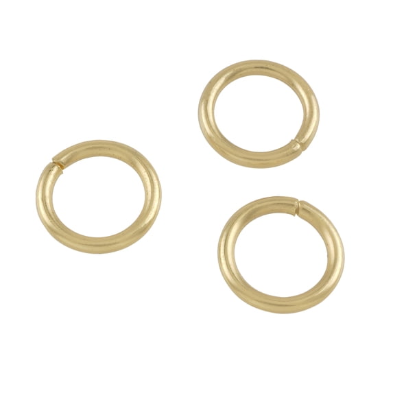 15mm Gold Jump Rings by Bead Landing – 50 Pieces Each (600 Total) - 100% Iron for Jewelry Making & Repairs - 12 Pack
