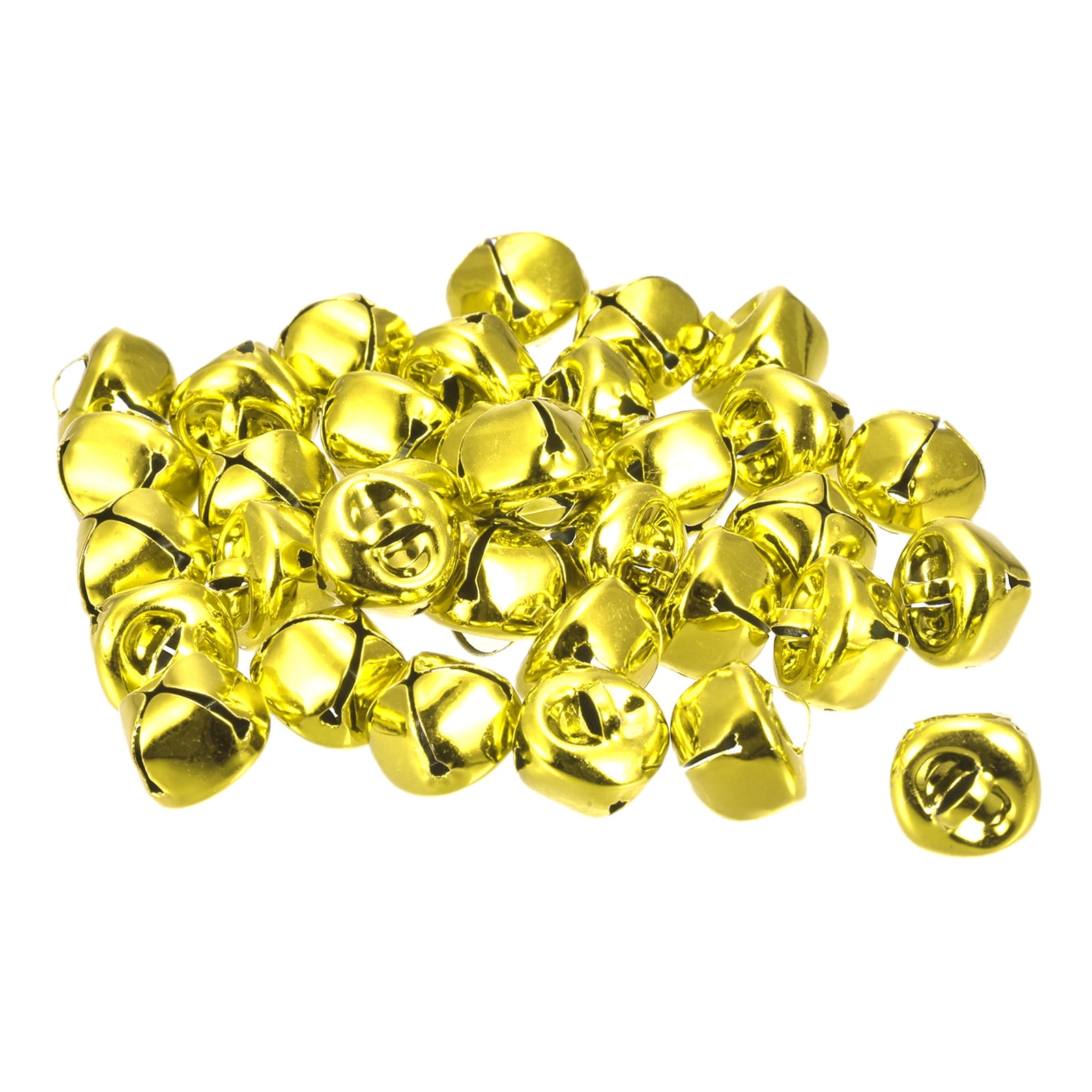 15mm Jingle Bells Craft Bells Carbon Steel Electroplating Gold Tone 48
