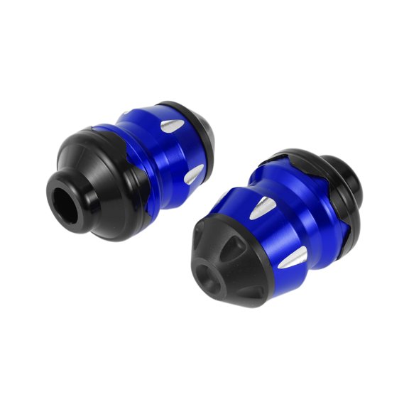 15mm Motorcycle Slider Frame Aluminum Alloy Plastic Wheel Fairing Protection Crash Pad Protector Guard 46mm 74mm Blue 2 Pcs