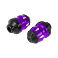thumbnail image 1 of 15mm Motorcycle Slider Frame Aluminum Alloy Plastic Wheel Fairing Protection Crash Pad Protector Guard 46mm 74mm Purple 2 Pcs, 1 of 7