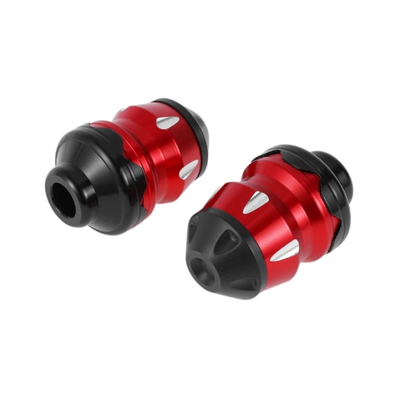15mm Motorcycle Slider Frame Aluminum Alloy Plastic Wheel Fairing Protection Crash Pad Protector Guard 46mm 74mm Red 2 Pcs