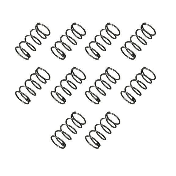 15mm Outer Diameter 1.2mm Wire Dia 30mm Long Compression Spring 10Pcs