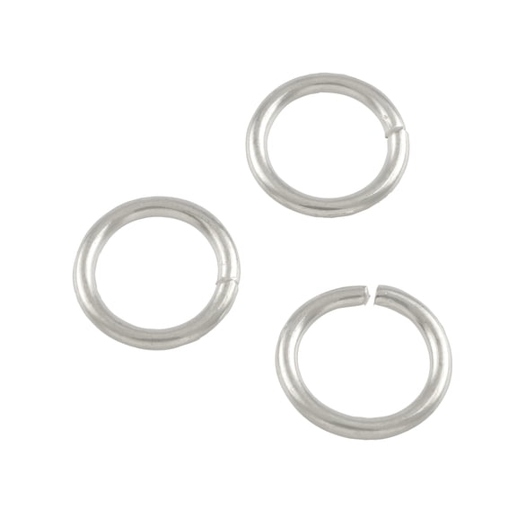 15mm Silver Jump Rings by Bead Landing – 50 Pieces Each (600 Total) - 100% Iron for Jewelry Making & Repairs - 12 Pack