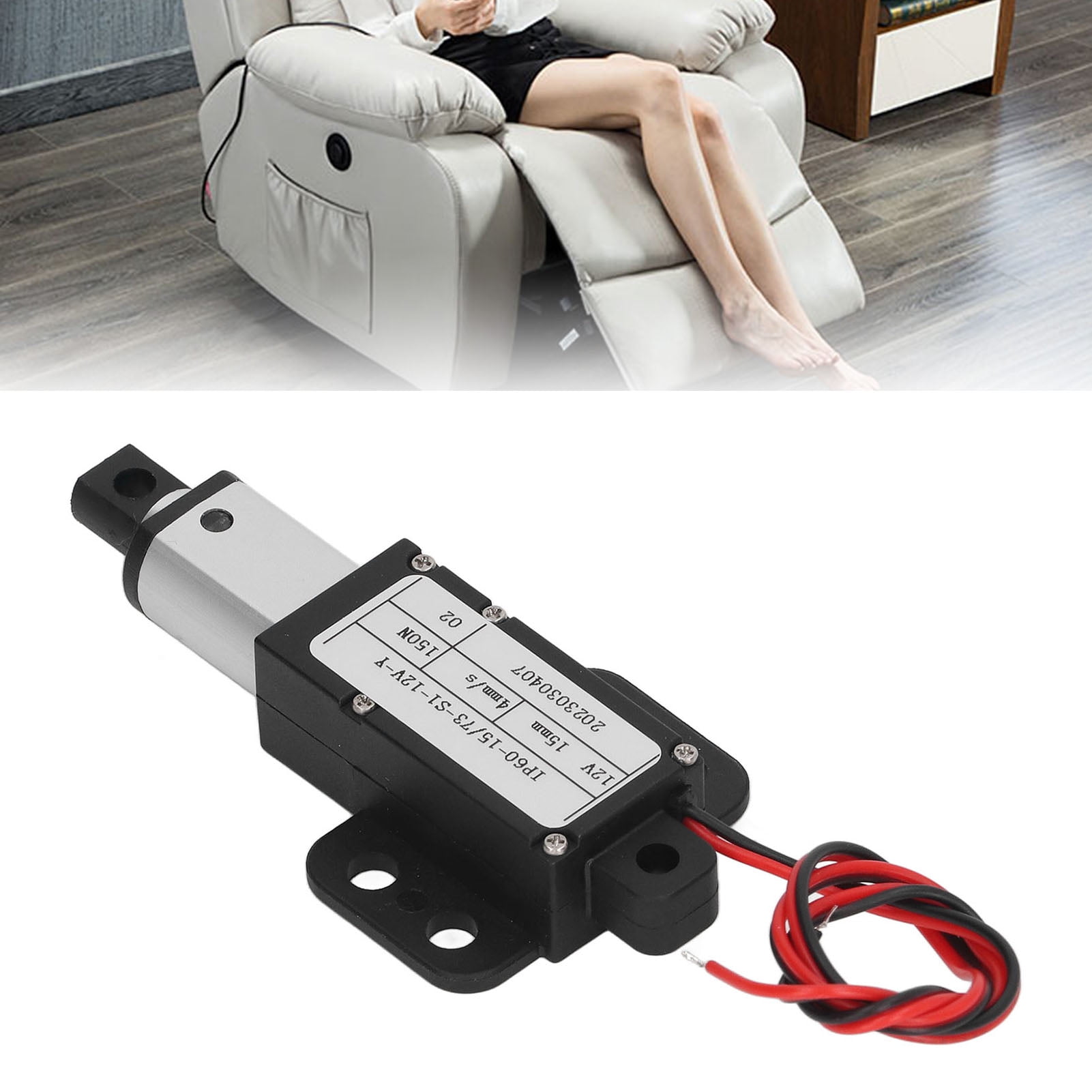 15mm Stroke Micro Linear Actuator, 12V Force 150N Speed 4mm / S Mini