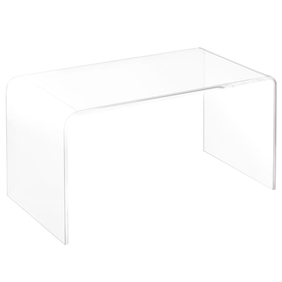 15mm Thick Clear Acrylic End Table | Add Sophistication to Room and Enjoy Snacks | Rounded Edges for Safety | Keep Nighttime Essentials within Reach