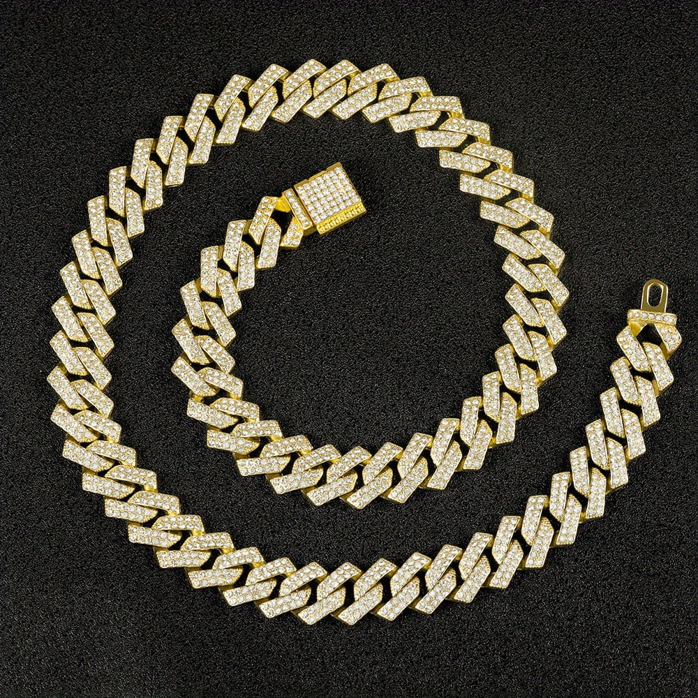 15mm Thick Stainless Steel Cuban Link Chain Necklace - Durable ...