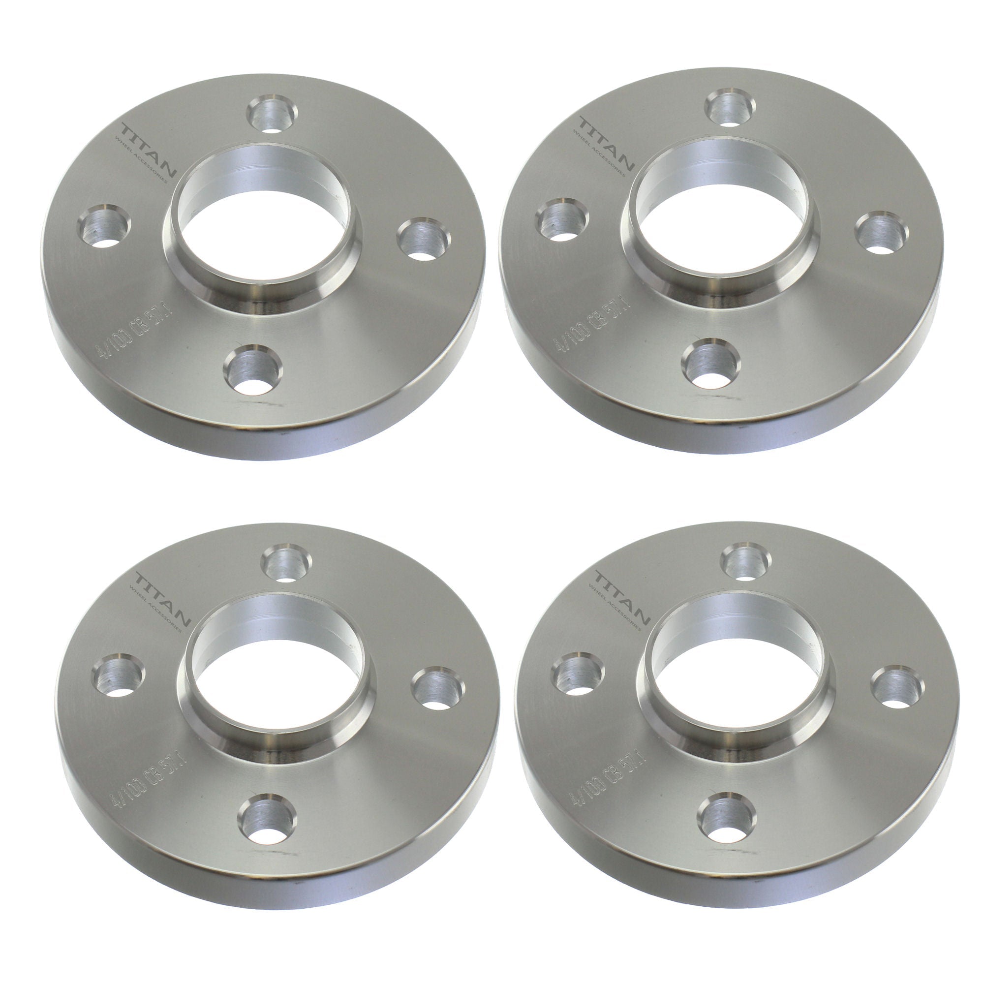 15mm Titan Wheel Spacers for Audi BMW 4 Lug 4x100 57.1 Hubcentric