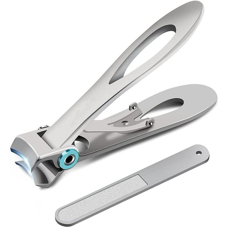 Stainless Steel Toenail Clipper for Ingrown Thick Nails Wide Jaw Toe Nail  Cutter