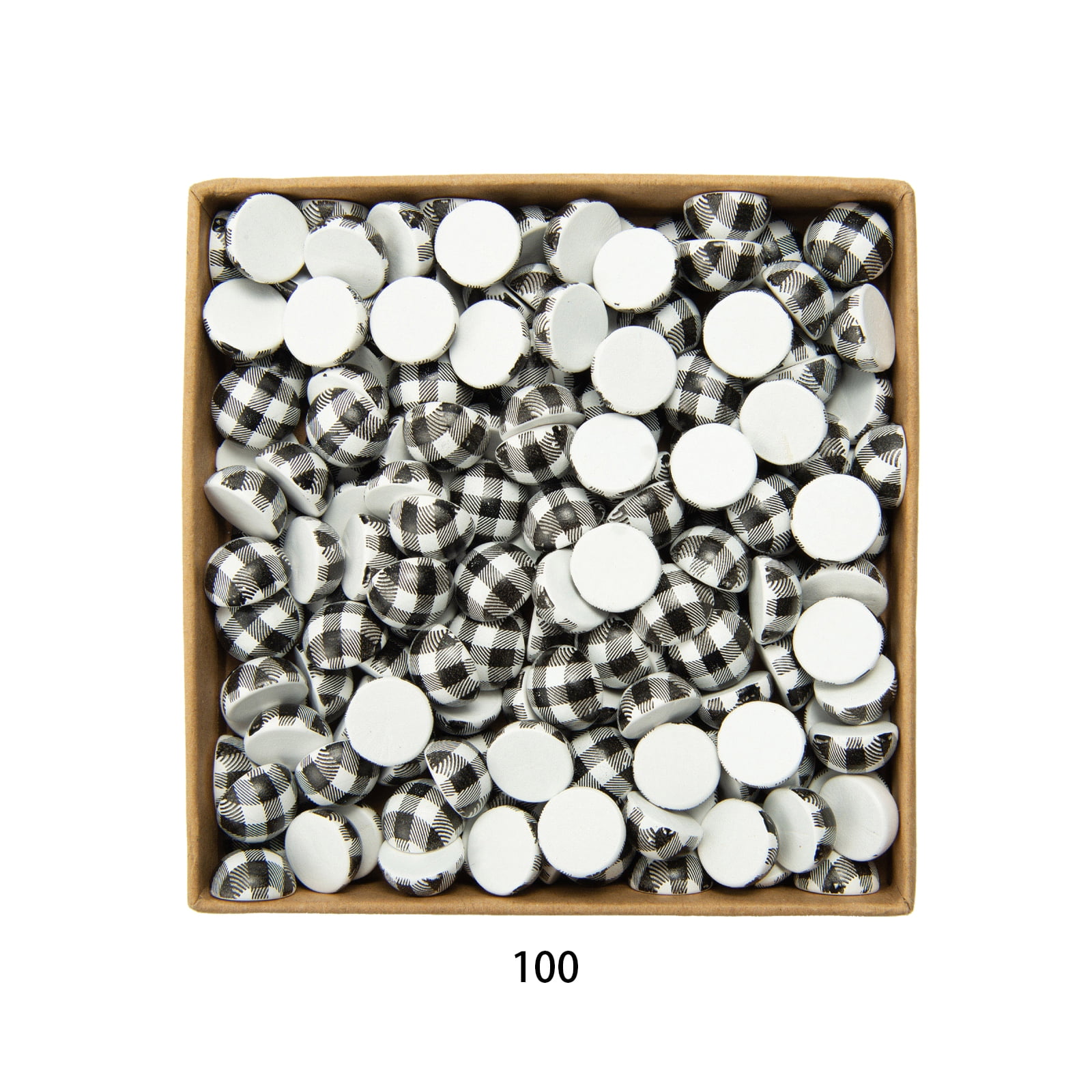 15mm grid wooden bead half bead color children's wooden bead loose bead