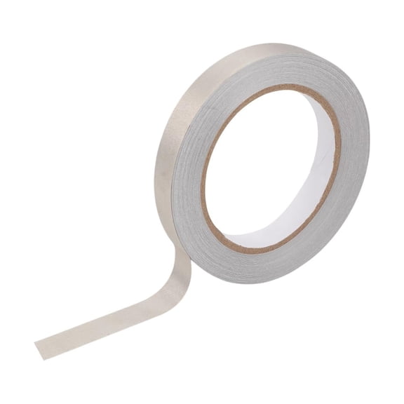 15mm x 20M(0.6in x 65ft) High-Shielding Conductive Cloth Fabric Adhesive Tape Double Sided Faraday Cloth Tape Sticky for EMI Shielding Interference Signal Blocking LCD Cable Wire Harness