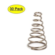 15mmx6mmx26mm Metal Taper Conical Compression Spring Silver Tone 30pcs
