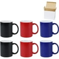 thumbnail image 1 of 15oz Color Changeable Sublimation Mug 3 Assorted Colors of Black, Blue and Red, Packed in White Box, Case of 6, 1 of 11