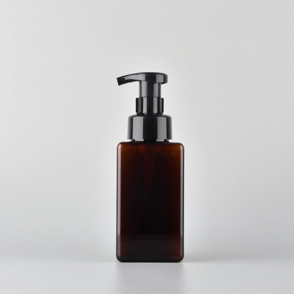 15oz Refillable Foaming Soap Dispenser, Brown Empty Pump Bottle Container for Liquid Hand Soap - 450ml