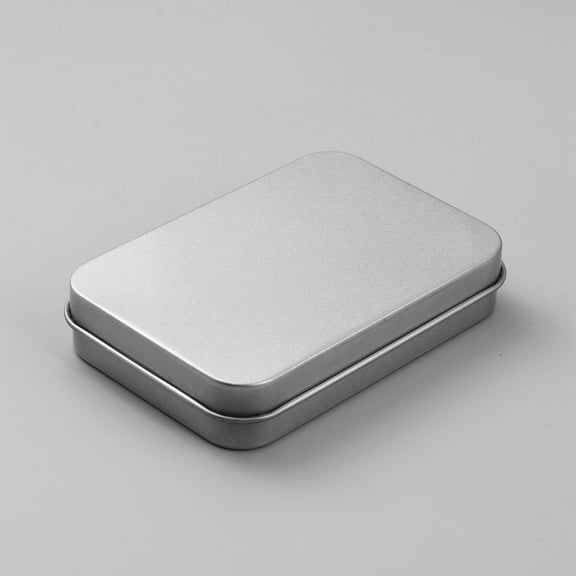 15pc Iron Small Storage Box Rectangle Platinum 9.1x6.35x1.8cm DIY