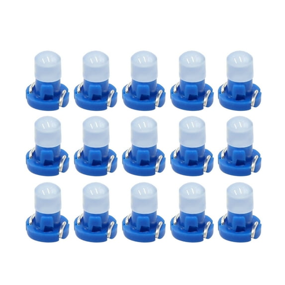 15pcs 12V Blue T3 Car Wedge Dash Gauge Instrument Panel Light Bulb Interior
