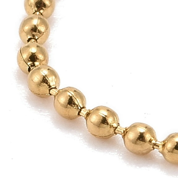 15pcs 304 Stainless Steel Ball Chain Necklaces Golden 18.11 inch(46cm) Gold