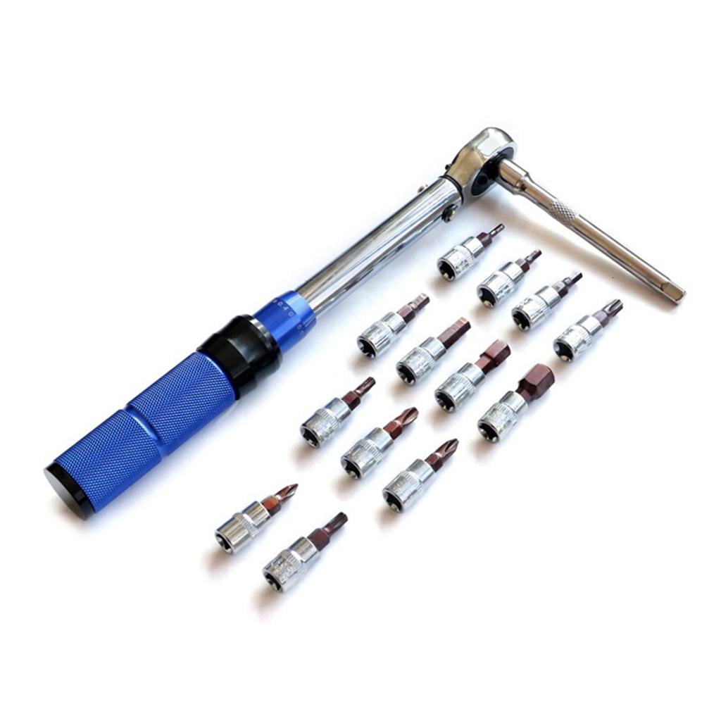 MOMOJIA 15pcs Spanner Adjustable Torque Wrench for Motorcycle Maintenance Tools Assembly