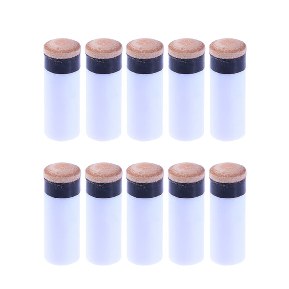 15pcs American Billiard Cue Tips Set, Replacement Screw-On Pool Cue Stick Tips for Play and Precision