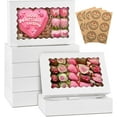 thumbnail image 1 of 15pcs Bakery Boxes, 12x8x2.5 Inches Cookie Boxes with Window & Stickers, for Chocolate, Strawberries, Cakes, Pies, Muffins, Donuts and Pastries, 1 of 9
