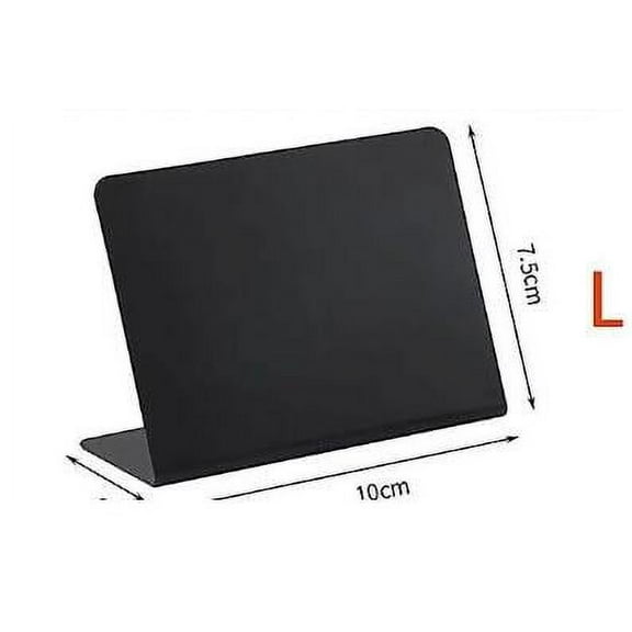 15pcs Black L-Shaped Mini Chalkboard Signs for Food, Reusable Tabletop Labels for Buffet Party and Bakery