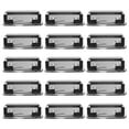 Alvinma 15pcs Clipboard Clips Mountable Metal Clip SpringLoaded File
