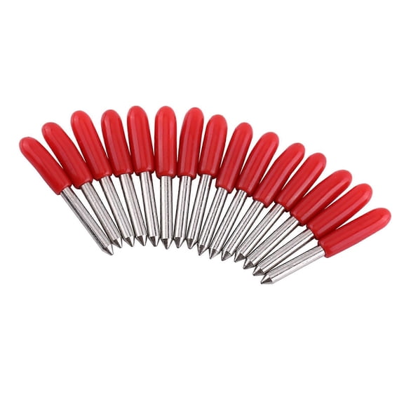 15pcs Cutting Blade 45 Knife For Plotter Vinyl Cutter Red Cap