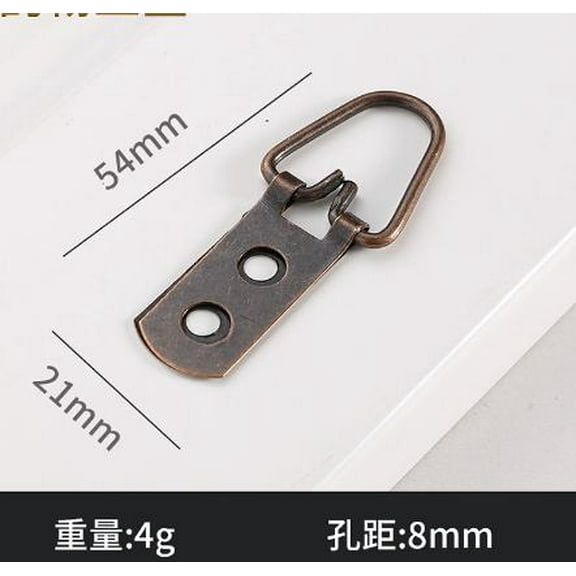 15pcs Metal D- Picture Hangers for Frames - Heavy Duty Hooks for Paintings, Photos & Wall Decorations on Drywall or Concrete