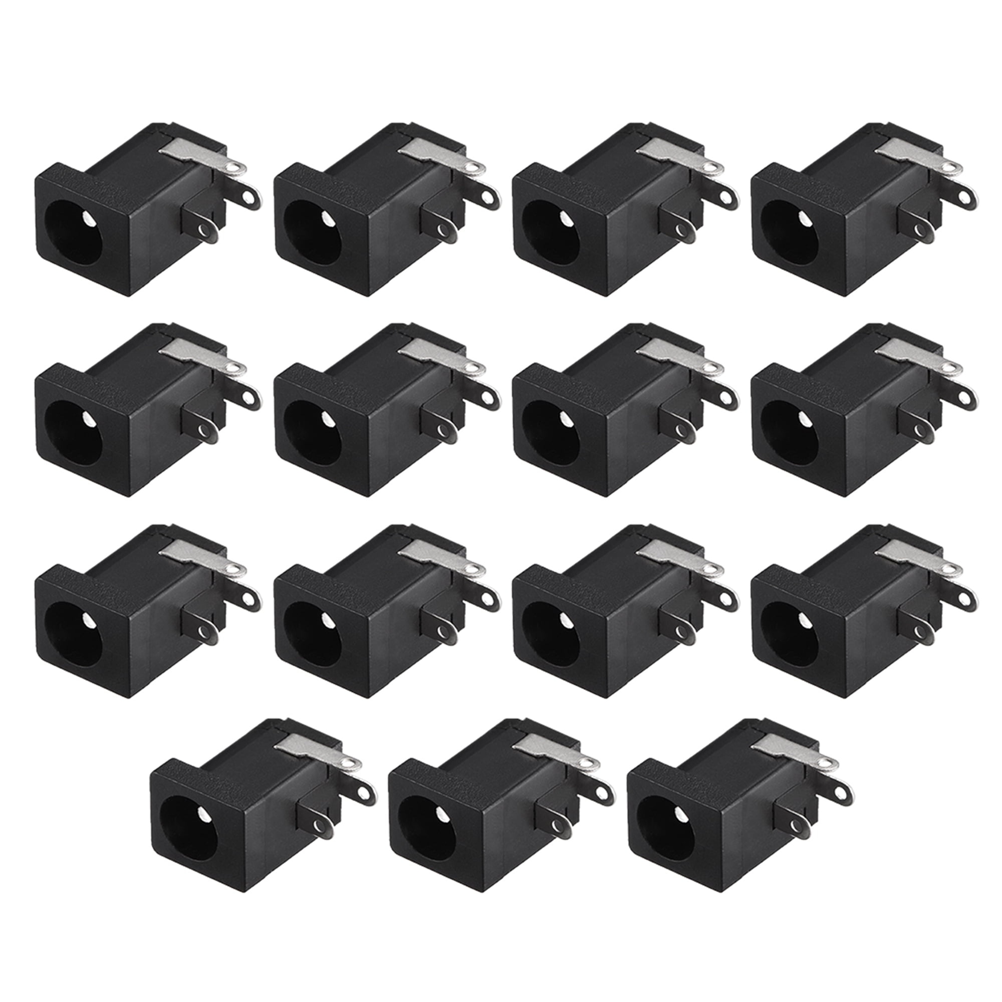 Lot De 15 Connecteurs DC Jack Femelle 5.5x2.1mm Pour Montage Sur Circuit Imprimé (PCB)