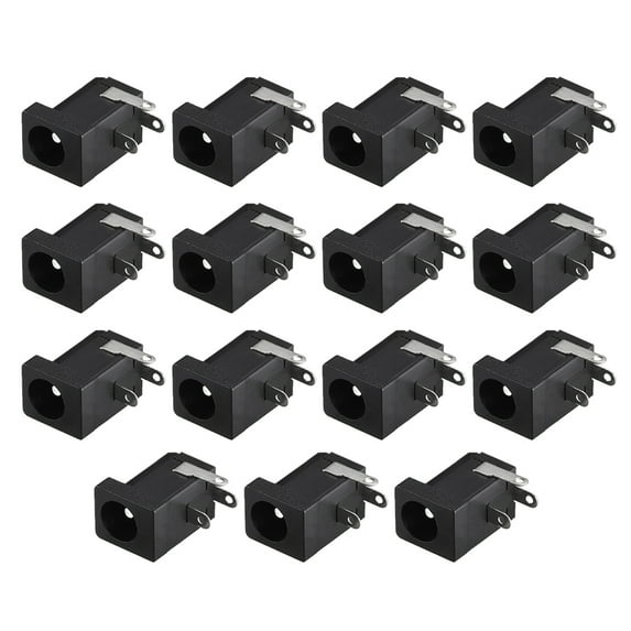 15pcs DC-005 5.5mmx2.1mm DC Power Jack Plug 3Pin Female Socket Connector