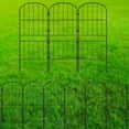 thumbnail image 1 of 15pcs Decorative Garden Fence, Black Metal Garden Edging Panels, Outdoor Wire Fencing for Flower Bed, Yard, Lawn Border & Pet Barrier, 1 of 5