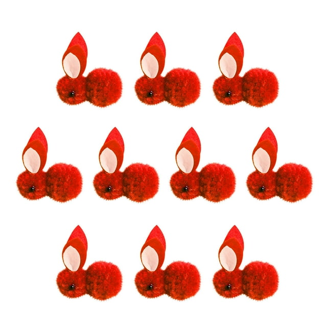 15pcs Easter Decoration Plush Mini Bunny Easter Bunny Doll Toy Gift