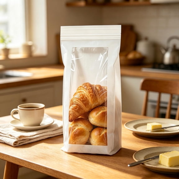 15pcs Extra Thick Double Zipper Food Storage Bags, Clear Window Stand up Airtight Seal Pouch, Leakproof Reusable Bag for Kitchen Fridge Meat Snack Produce Organization, Clear