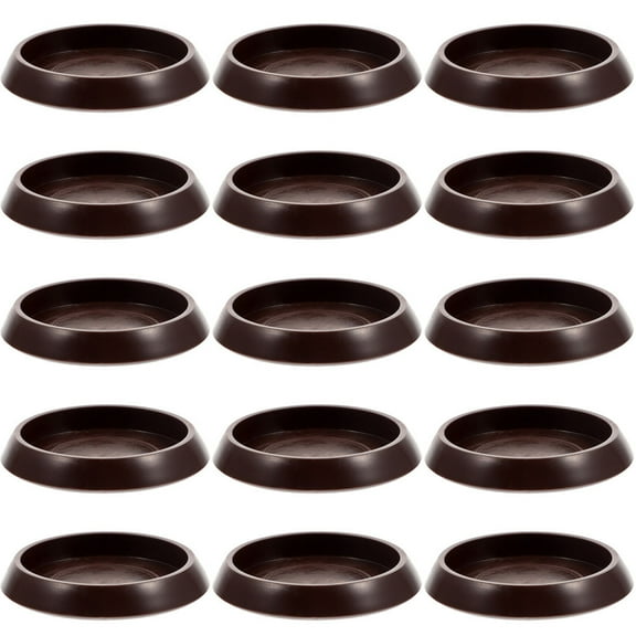 15pcs Furniture Coaster Round Chair Foot Protector Plastic Furniture Pad
