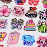 15pcs Glitter Acrylic, Non-repeating Designs, DIY Accessories for Badge ...