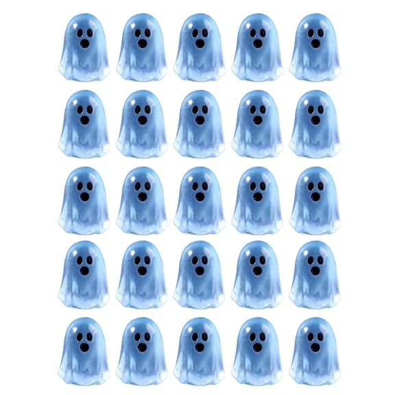 15pcs Halloween Mini Ghosts Figures Luminous Small Little Resin Ghost Figurines Glow in The Dark Tiny Statue for Halloween Party Favors Dollhouse Decorations Toys Desktop Ornaments